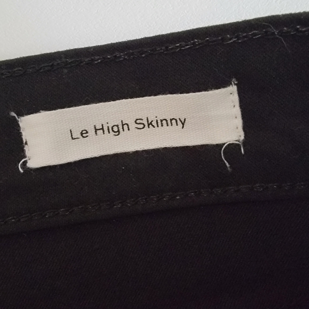 FRAME Le High Skinny Coated Noir Coated Jeans NWT 31 - Picture 9 of 14